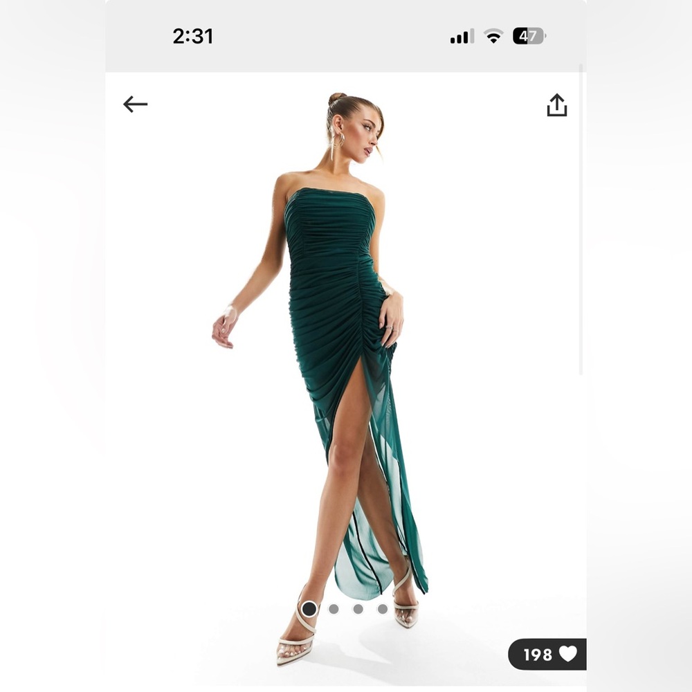 NWT! ASOS emeralds dress